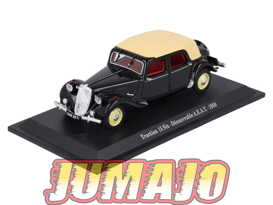TRA33 Voiture 1/43 Atlas NOREV Traction 15 Six Découvrable  A.E.A.T 1950