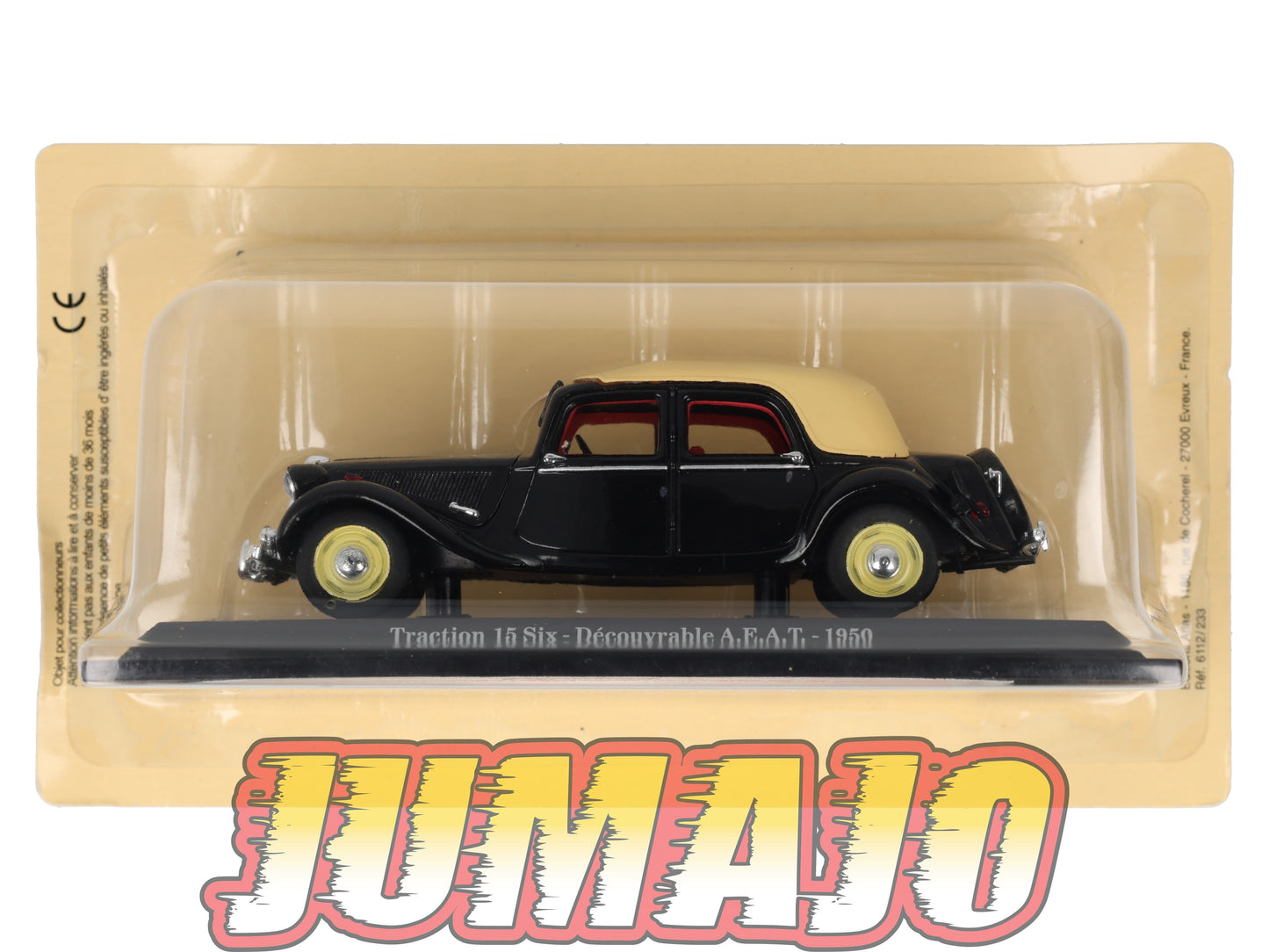 TRA33 Voiture 1/43 Atlas NOREV Traction 15 Six Découvrable  A.E.A.T 1950