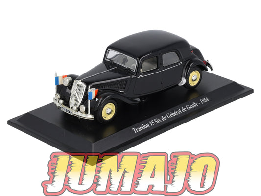 TRA3 Voiture 1/43 Atlas NOREV Traction 15 Six du général de Gaulle 1954