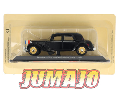 TRA3 Voiture 1/43 Atlas NOREV Traction 15 Six du général de Gaulle 1954