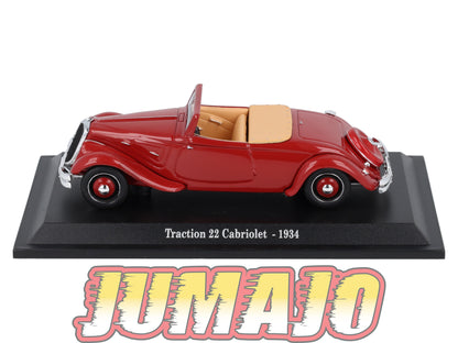 TRA3B Voiture 1/43 Atlas NOREV Traction 22 Cabriolet 1934