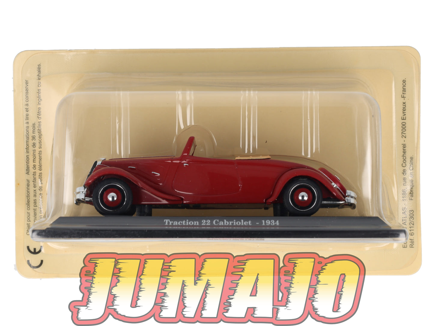 TRA3B Voiture 1/43 Atlas NOREV Traction 22 Cabriolet 1934