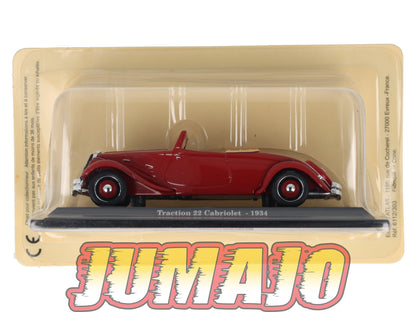 TRA3B Voiture 1/43 Atlas NOREV Traction 22 Cabriolet 1934