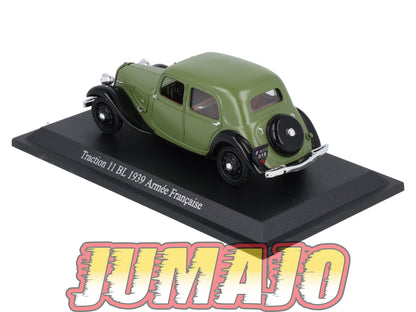 TRA40 Voiture 1/43 Atlas NOREV Traction 11 BL Armée Française 1939