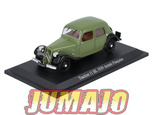 TRA40 Voiture 1/43 Atlas NOREV Traction 11 BL Armée Française 1939