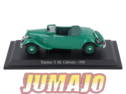 TRA46 Voiture 1/43 Atlas NOREV Traction 11 BL Cabriolet 1938