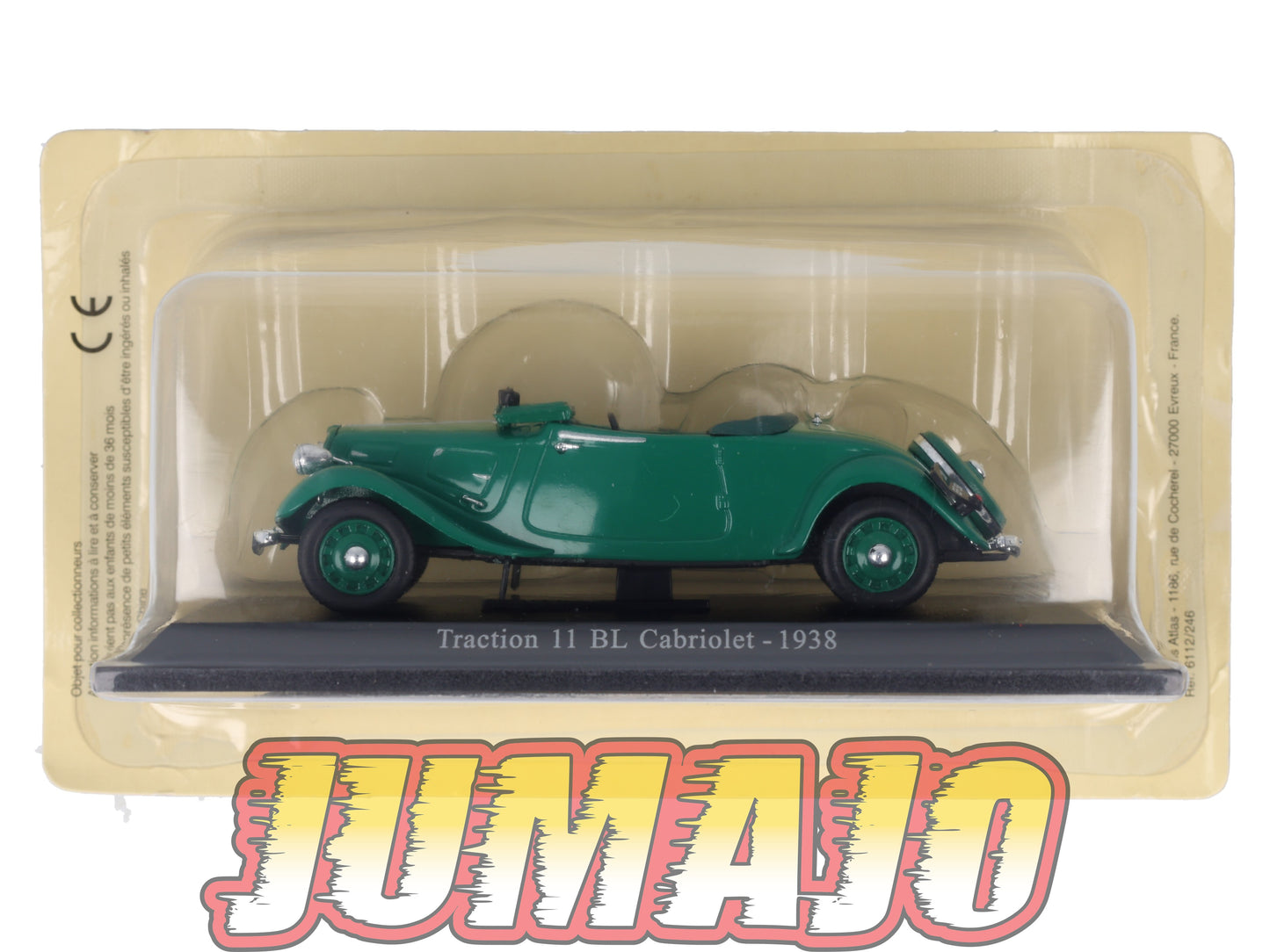 TRA46 Voiture 1/43 Atlas NOREV Traction 11 BL Cabriolet 1938