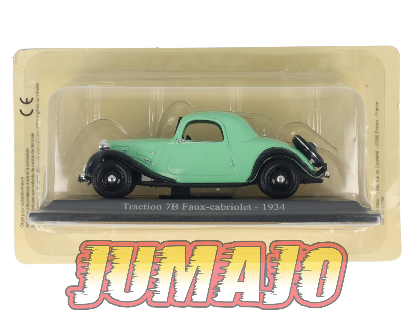 TRA50 Voiture 1/43 Atlas NOREV Traction 7B Faux cabriolet 1934