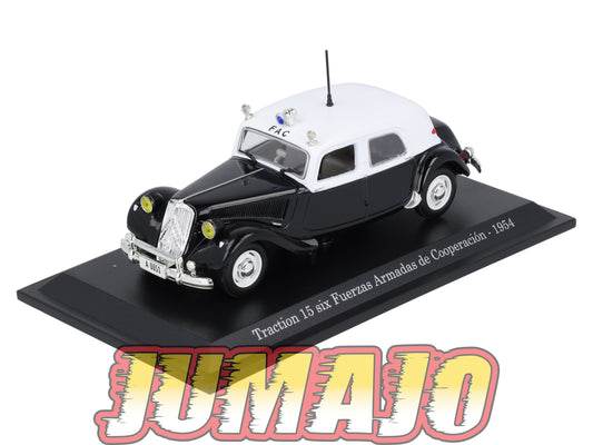 TRA51 Voiture 1/43 Atlas NOREV Traction 15 Six Fuerzas Armadas de Cooperacion 1954