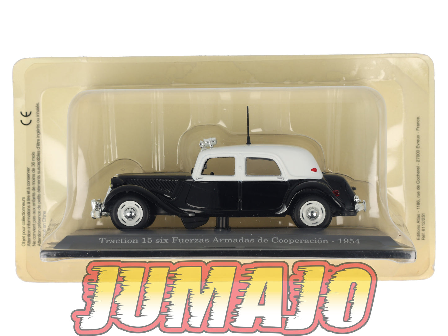TRA51 Voiture 1/43 Atlas NOREV Traction 15 Six Fuerzas Armadas de Cooperacion 1954