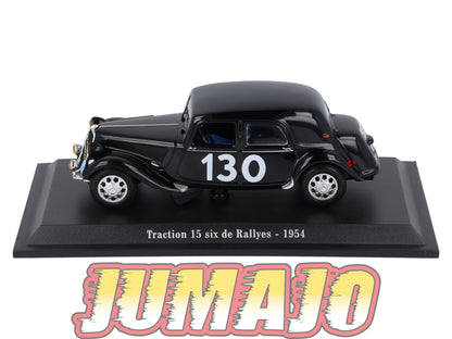 TRA55 Voiture 1/43 Atlas NOREV Traction 15 Six de Rallyes 1954 #130