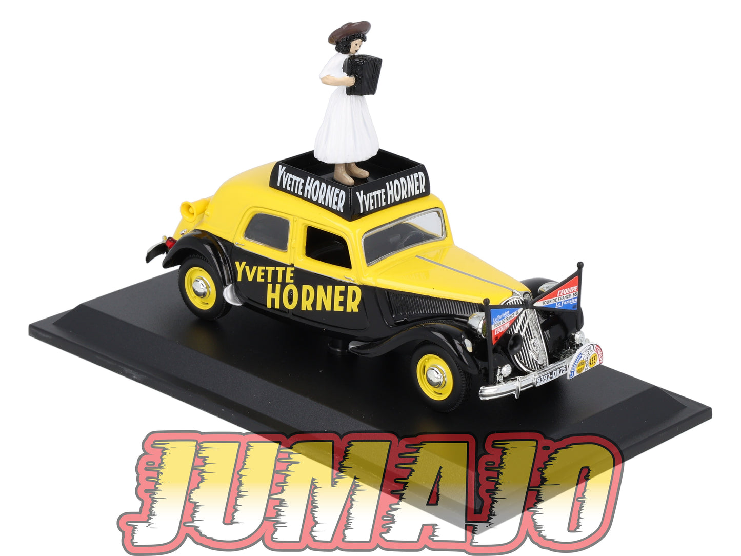 TRA56 Voiture 1/43 Atlas NOREV Traction 15 Six Yvette Horner (Tour De France)