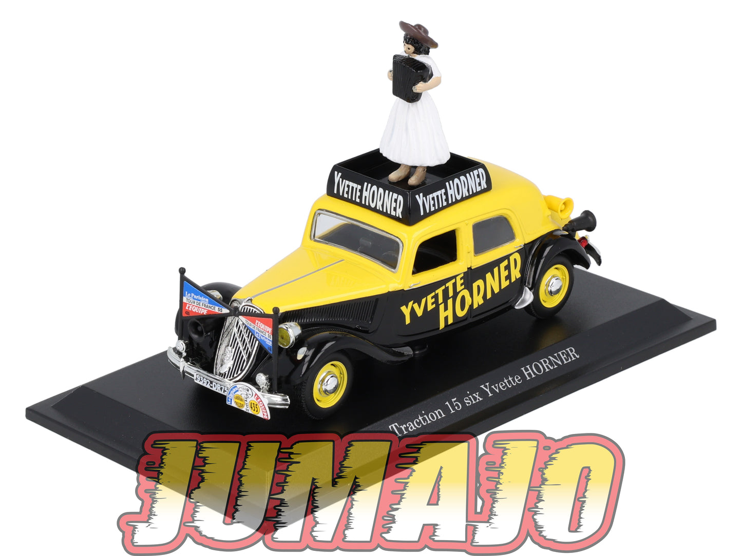 TRA56 Voiture 1/43 Atlas NOREV Traction 15 Six Yvette Horner (Tour De France)