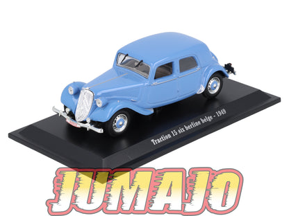TRA58 Voiture 1/43 Atlas NOREV Traction 15 Six Berline belge 1949