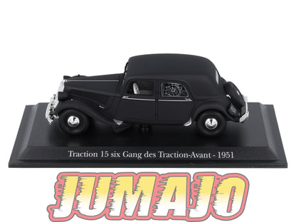 TRA68 Voiture 1/43 Atlas NOREV Traction 15 Six Gang des Traction Avant 1951