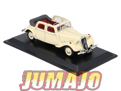TRA7 Voiture 1/43 Atlas NOREV Traction 15 six découvrable E.D.M 1949