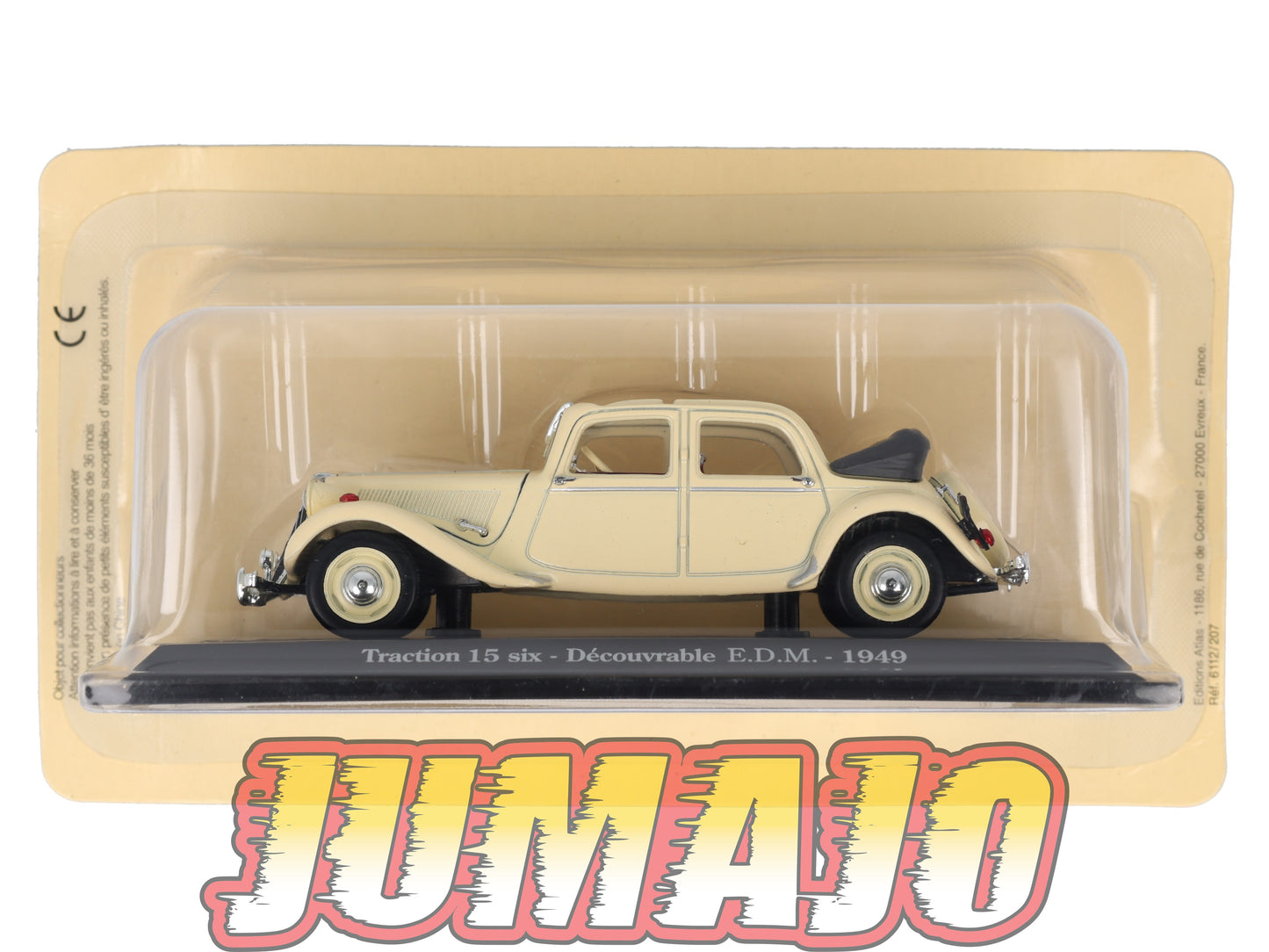 TRA7 Voiture 1/43 Atlas NOREV Traction 15 six découvrable E.D.M 1949