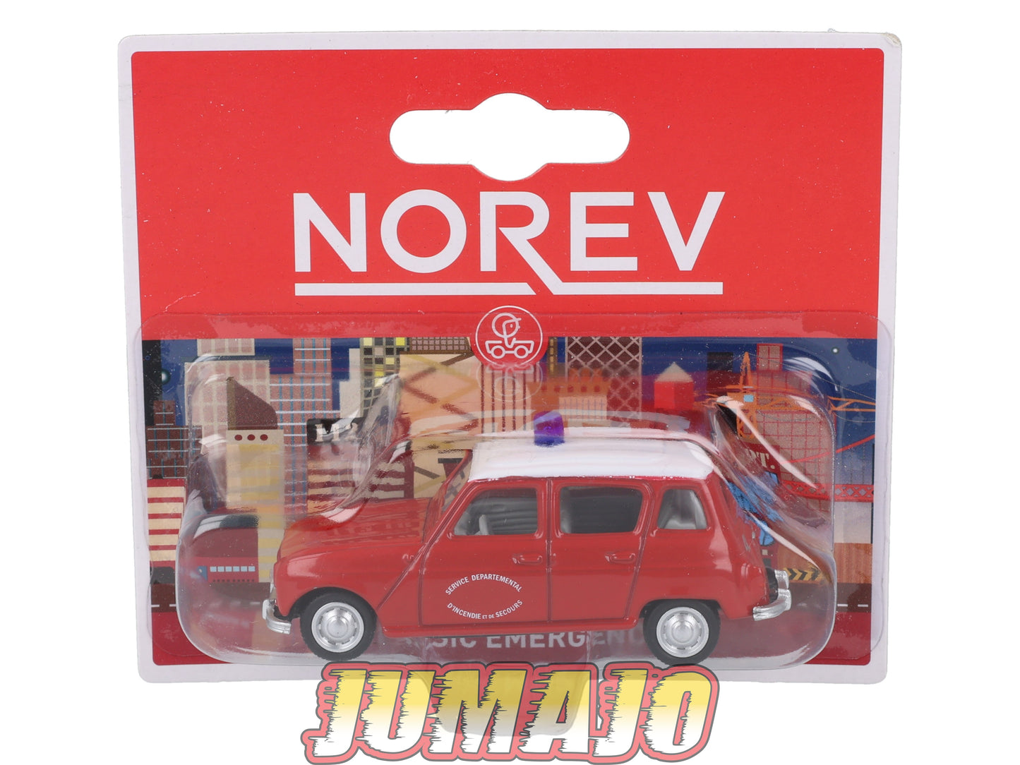 TRI110 4 X 3 inches 1/64 NOREV : Citroen DS gendarmerie, Renault 4L pompier