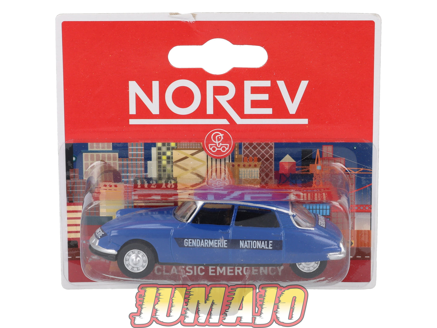 TRI110 4 X 3 inches 1/64 NOREV : Citroen DS gendarmerie, Renault 4L pompier