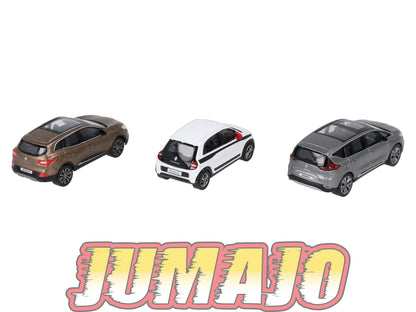 TRI115 Lot 3 X 3 inches 1/64 RENAULT NOREV Kadjar, Twingo & Espace
