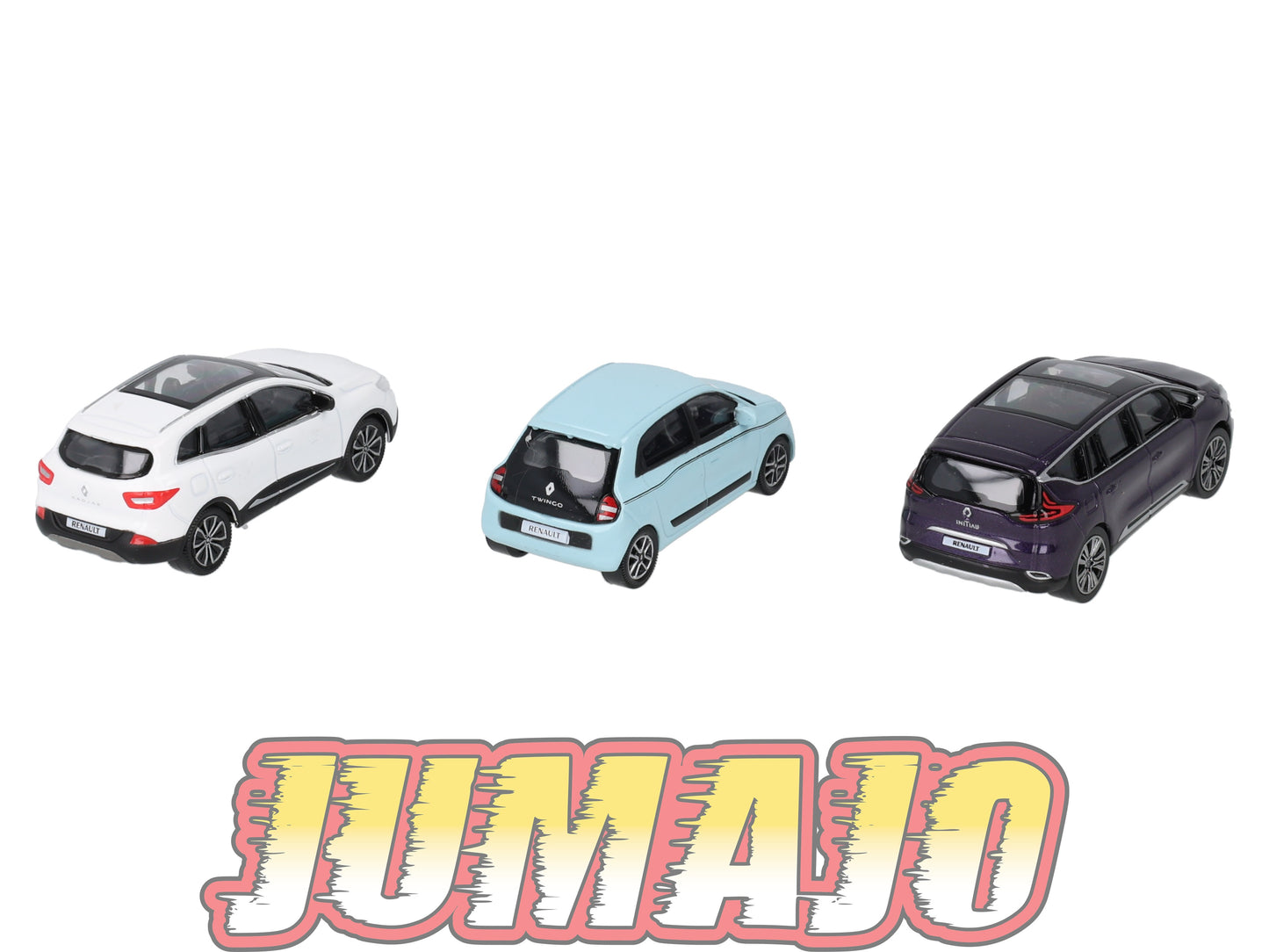 TRI117 Lot 3 X 3 inches 1/64 RENAULT NOREV Kadjar, Twingo & Espace
