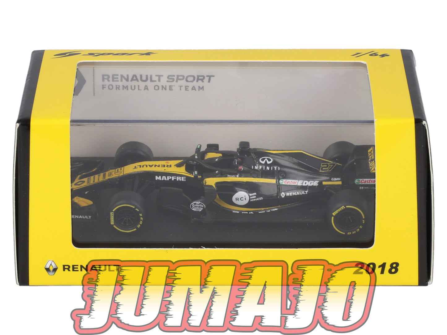 TRI301 Voiture 1/64 SPARK Renault Sport : RENAULT R.S 18 #27 F1
