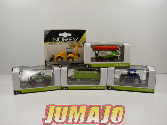 TRI98 : 5 X 3 inches 1/64 NOREV Claas scorpion, Quantum 5700 S, New Holland