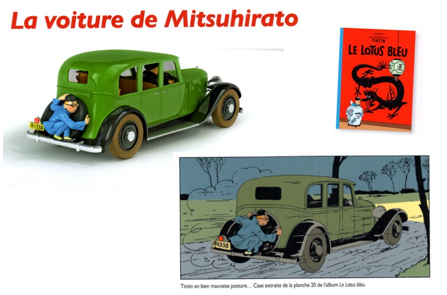 TVQ22 Voiture Tintin 1/24 Hachette : La voiture de Mitsuhirato