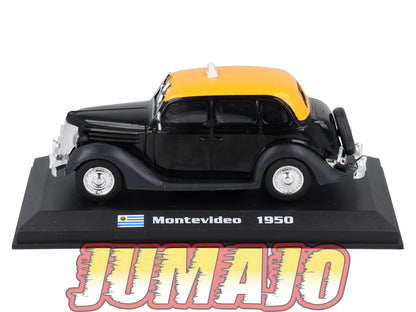 TX102 Voiture 1/43 AMERCOM TAXIS DU MONDE : Ford V8 Montevideo 1950