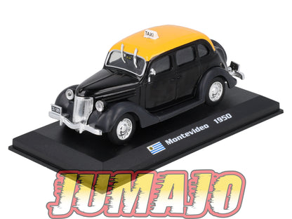 TX102 Voiture 1/43 AMERCOM TAXIS DU MONDE : Ford V8 Montevideo 1950