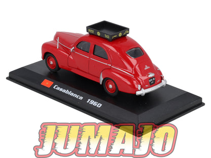 TX104 Voiture 1/43 AMERCOM TAXIS DU MONDE : Peugeot 203 Casablanca 1960