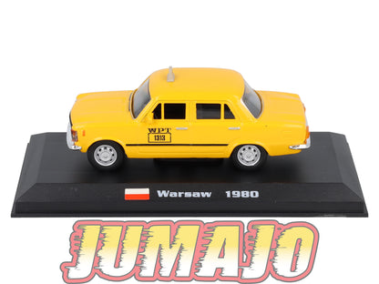 TX105 Voiture 1/43 AMERCOM TAXIS DU MONDE : Fiat 125p