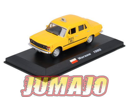 TX105 Voiture 1/43 AMERCOM TAXIS DU MONDE : Fiat 125p