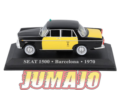 TX10 Voiture 1/43 IXO/Altaya TAXIS DU MONDE : SEAT 1500 Barcelona 1970