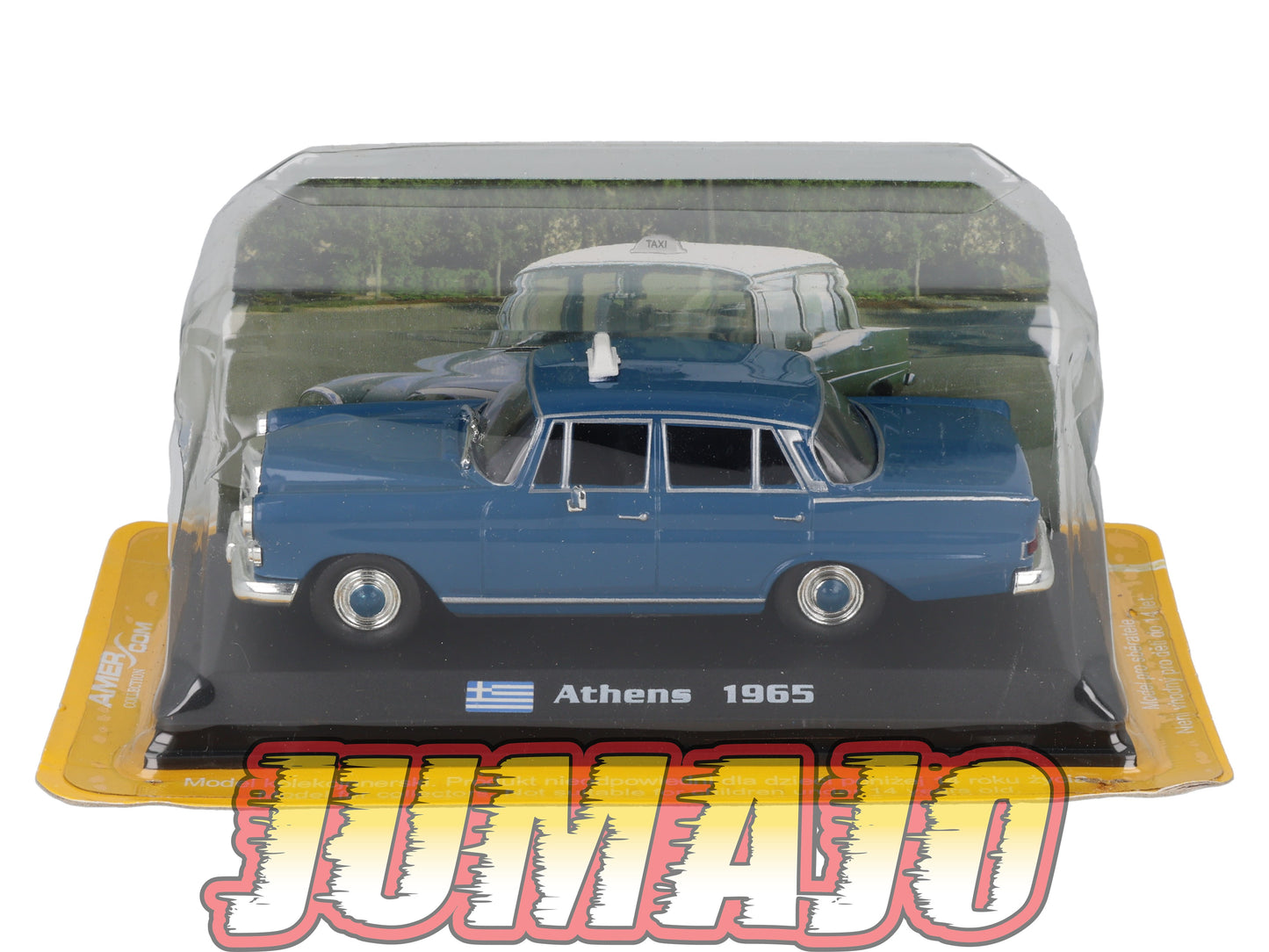 TX113 Voiture 1/43 AMERCOM TAXIS DU MONDE : Mercedes 200D Athens 1965