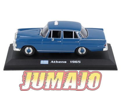 TX113 Voiture 1/43 AMERCOM TAXIS DU MONDE : Mercedes 200D Athens 1965