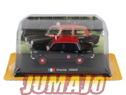 TX120 Voiture 1/43 AMERCOM TAXIS DU MONDE : Simca 1000 Paris 1962