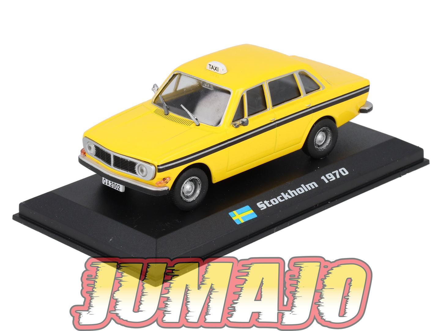TX121 Voiture 1/43 AMERCOM TAXIS DU MONDE : Volvo 144 Stockholm 1970