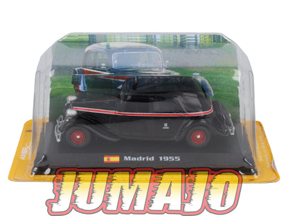 TX122 Voiture 1/43 AMERCOM TAXIS DU MONDE : Citroen traction Avant Madrid 1955