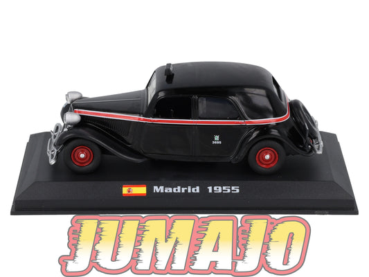 TX122 Voiture 1/43 AMERCOM TAXIS DU MONDE : Citroen traction Avant Madrid 1955
