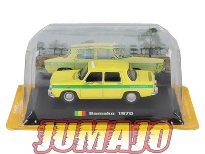 TX123 Voiture 1/43 AMERCOM TAXIS DU MONDE : Renault 8 Bamako 1970