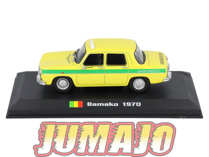 TX123 Voiture 1/43 AMERCOM TAXIS DU MONDE : Renault 8 Bamako 1970