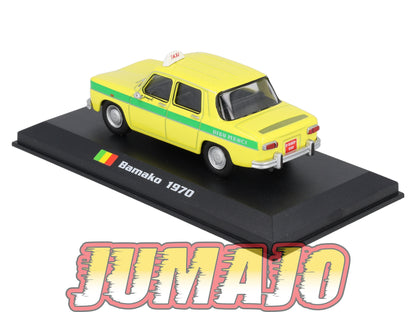 TX123 Voiture 1/43 AMERCOM TAXIS DU MONDE : Renault 8 Bamako 1970