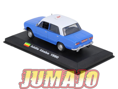 TX128 Voiture 1/43 AMERCOM TAXIS DU MONDE : Lada 1200 Addis Ababa 1980