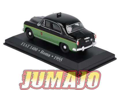 TX12 Voiture 1/43 IXO/Altaya TAXIS DU MONDE : FIAT 1400 Roma 1955