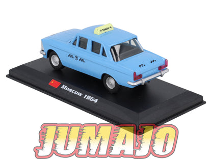 TX130 Voiture 1/43 AMERCOM TAXIS DU MONDE : Moskwicz 408 Moscow 1964
