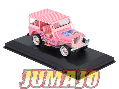 TX17 Voiture 1/43 IXO/Altaya TAXIS DU MONDE : JEEP Surrey Nassau 1960 (Rose)