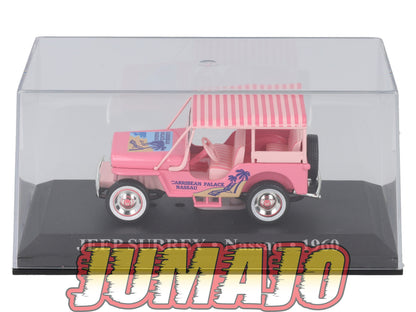 TX17 Voiture 1/43 IXO/Altaya TAXIS DU MONDE : JEEP Surrey Nassau 1960 (Rose)