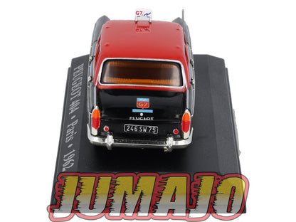 TX1 Voiture 1/43 IXO/Altaya TAXIS DU MONDE : PEUGEOT 404 Paris 1962