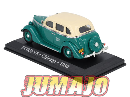 TX20 Voiture 1/43 IXO/Altaya TAXIS DU MONDE : FORD V8 Chicago 1936